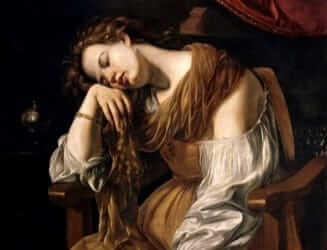 Penitent Magdalene - by Artemisia Gentileschi