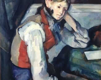 The Boy in the Red Vest - by Paul Cézanne