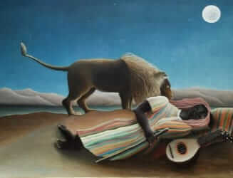 The Sleeping Gypsy - by Henri Rousseau